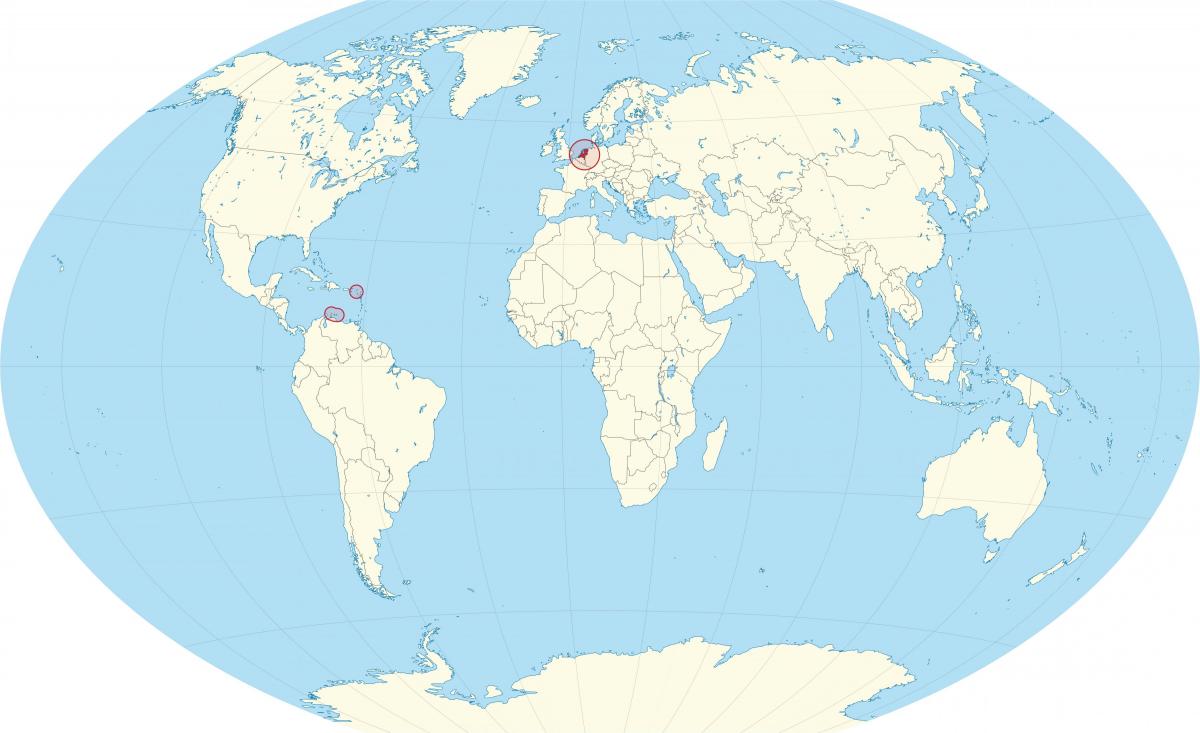 荷兰在世界地图上的位置