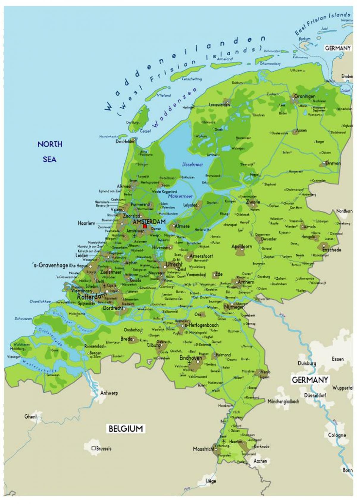 荷兰地貌图