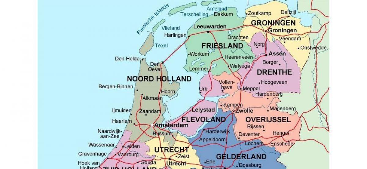 荷兰北部地图